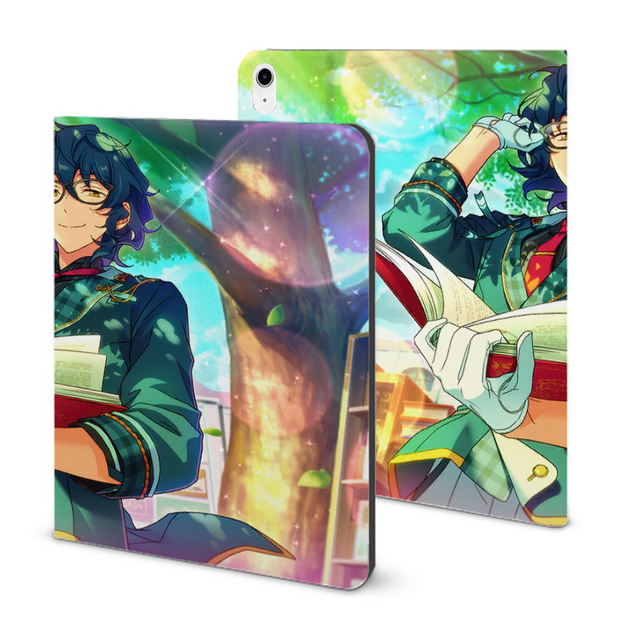 （画像用） あんさんぶるスターズ! Ensemble Stars IPad ケース ブック型 PUレザー TPU 耐衝撃 軽量 薄型 ペン収納なし 全面保護 IPad 各モデル対応